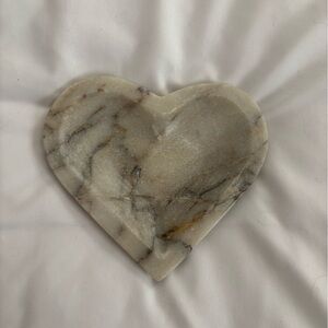 Threshold Heart-Shaped Marble Jewelry Storage Dish